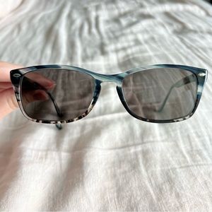 Authentic Ray-Ban Glasses Frame - Striped Blue Grey - Model RB5228M